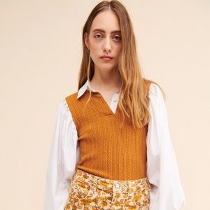 ballon sleeve blouse NWOT